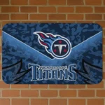 Navy Layered Lines Tennessee Titans Doormat - Non-Slip Fan Mat