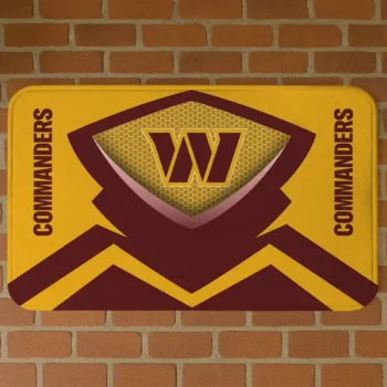 Burgundy Ninja Mesh Washington Commanders Doormat - Non-Slip Fan Mat